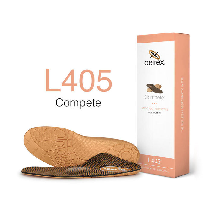 Aetrex L405W Women's Compete Orthotics with Metatarsal Support