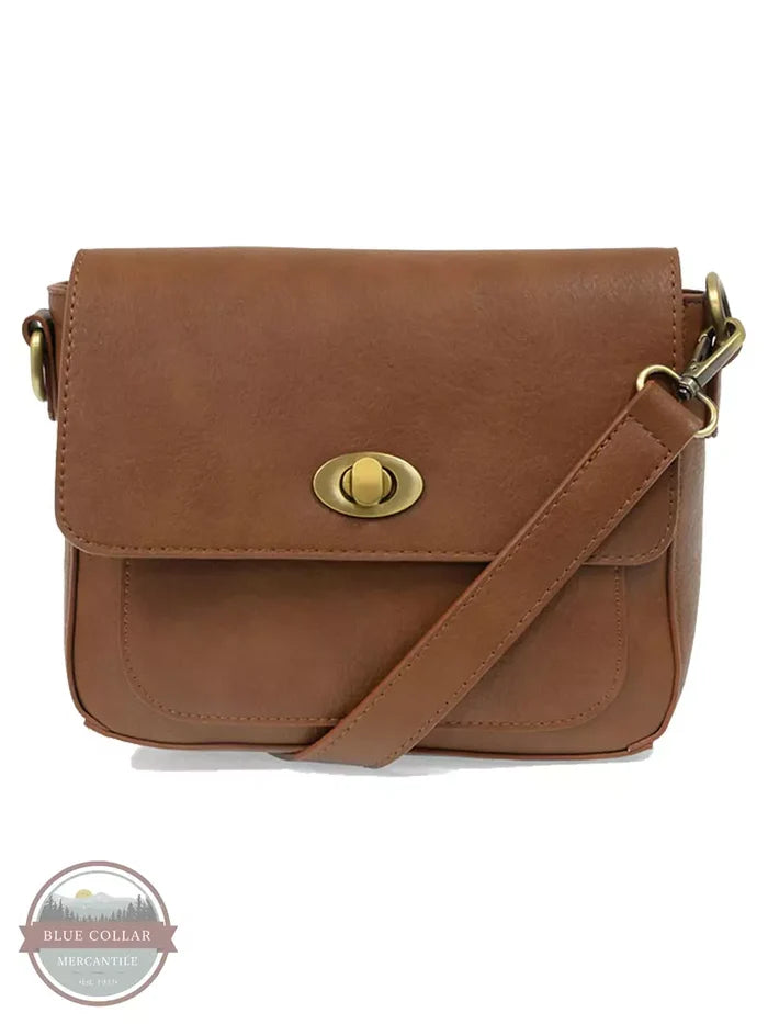 Joy Susan L8143 Vicki Small Convertible Turn Lock Shoulder Bag Toffee Front View