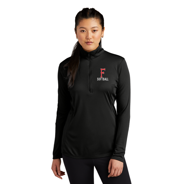 Ladies 1/4 Zip Polyester Pullover