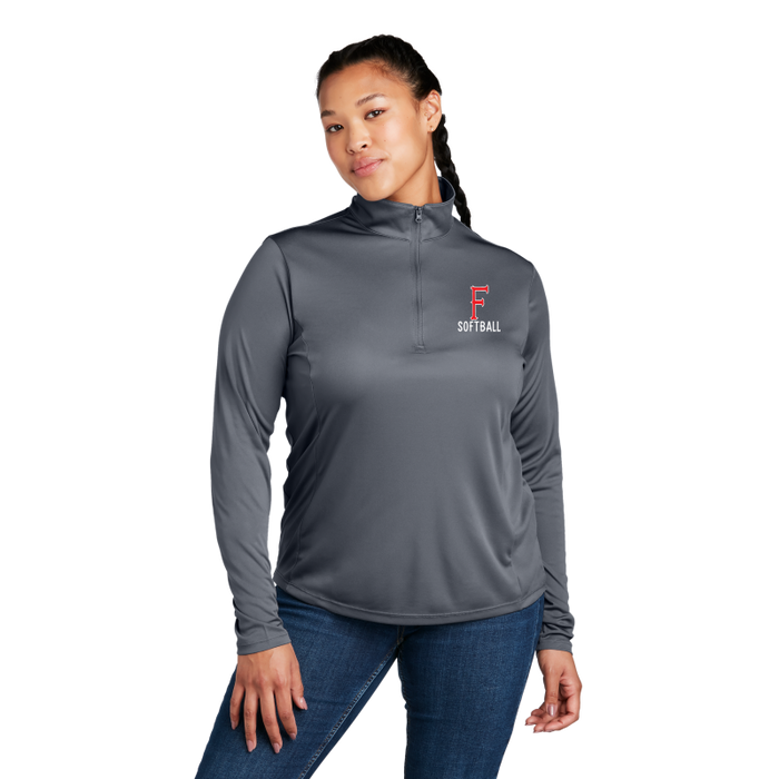Ladies 1/4 Zip Polyester Pullover
