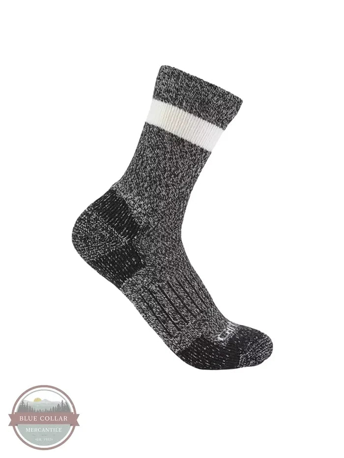 Carhartt SC7680W Ladies Midweight Crew Sock Black Side View