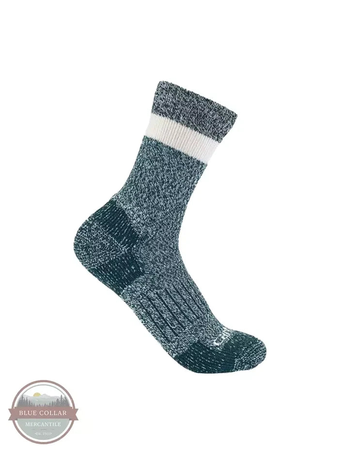 Carhartt SC7680W Ladies Midweight Crew Sock Blue Side View