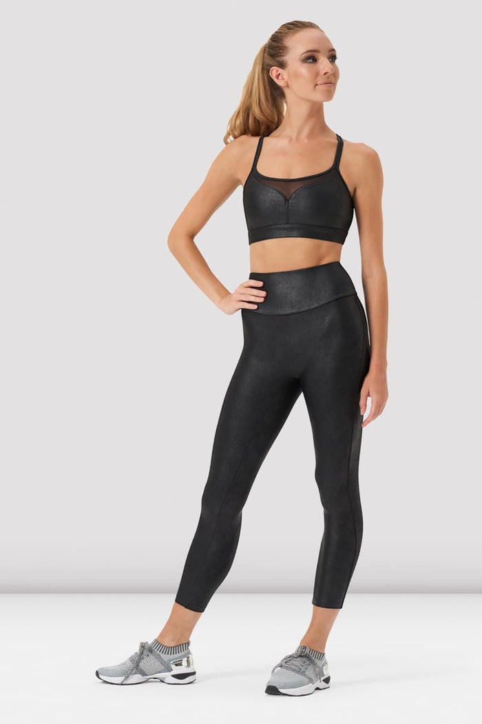 Ladies Solay Camisole Leather Look Crop Top - BLOCH EU