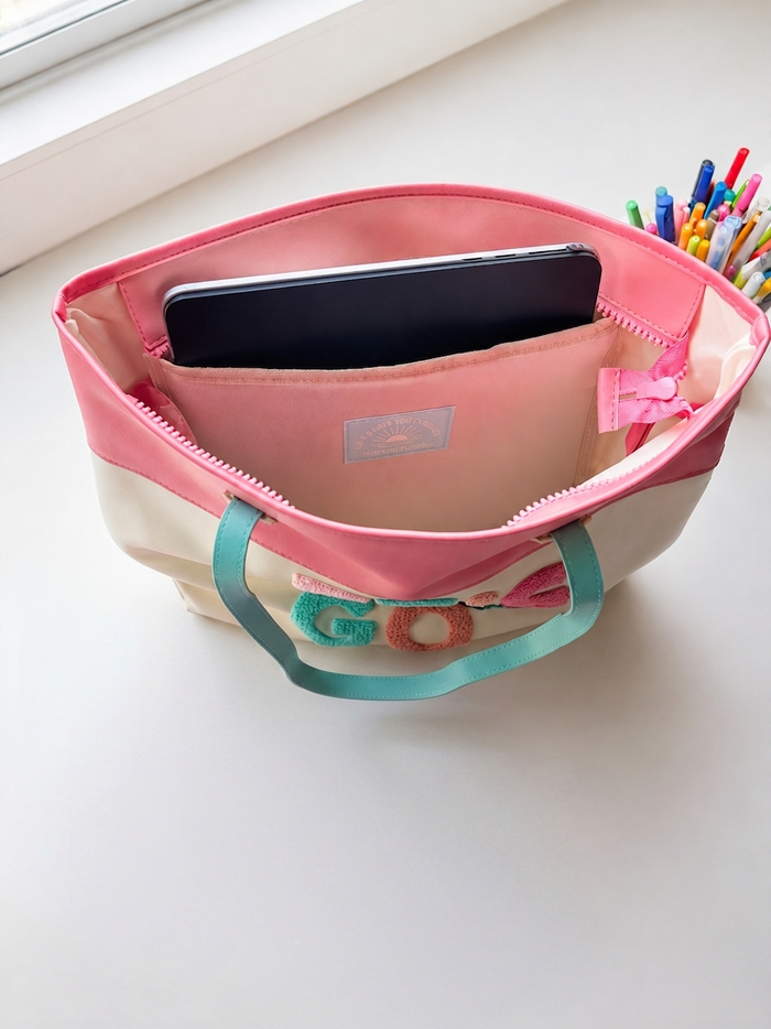 Laptop Tote - Let's Go