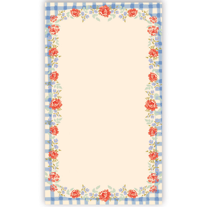 Large Notepad-Floral Gingham