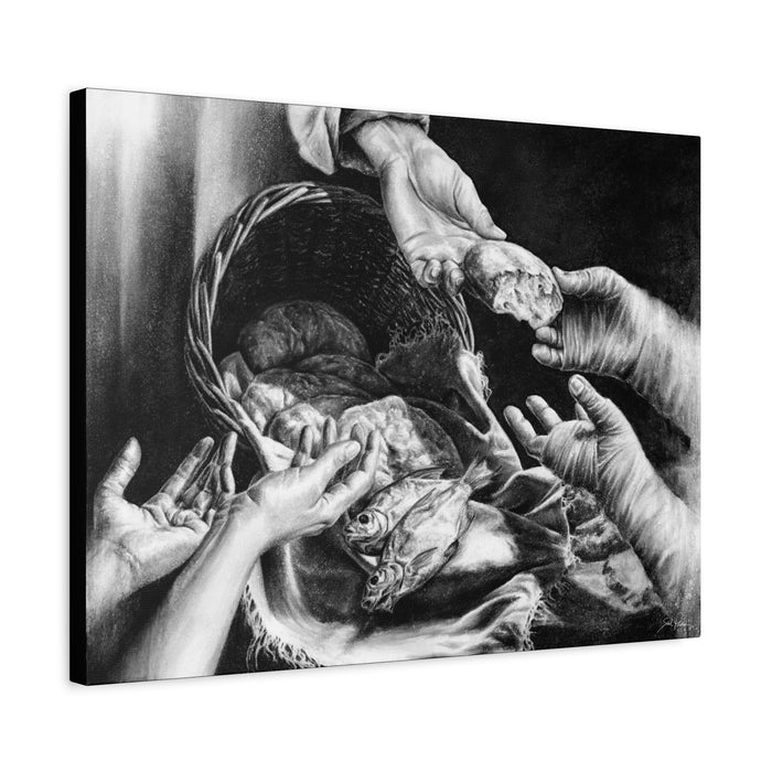 "Loaves and Fishes" Stretched Canvas