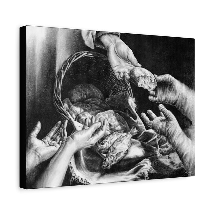 "Loaves and Fishes" Stretched Canvas