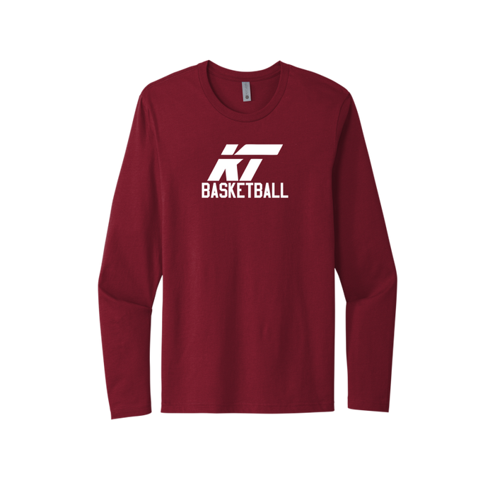 Long Sleeve Cotton Tee-Basketball, Gymnastics, Cheer