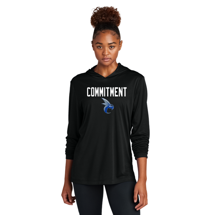 Long Sleeve Dri Fit Hoodie (Choose your color and Logo)