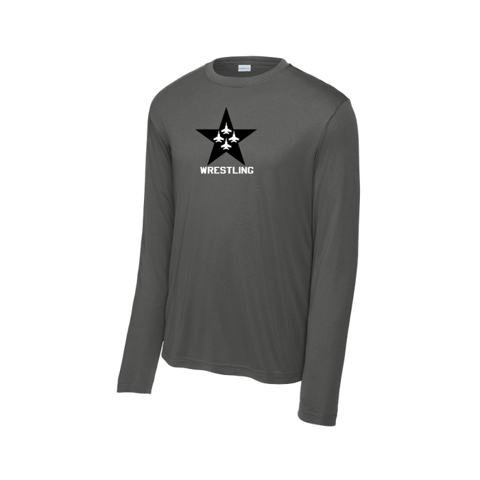 Long Sleeve Dri Fit Tee-Soccer, Wrestling, Star Only