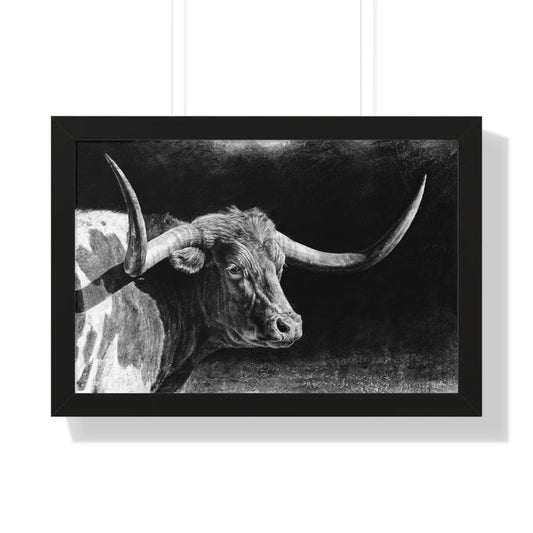 "Longhorn II" Framed Paper Print
