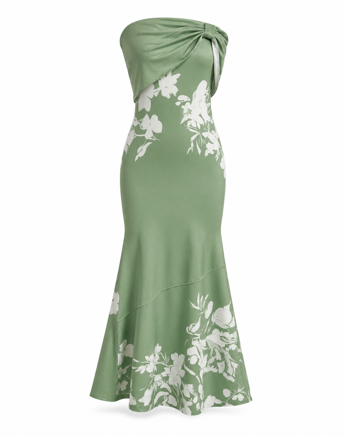 Lucia - Elegant Floral Midi Dress