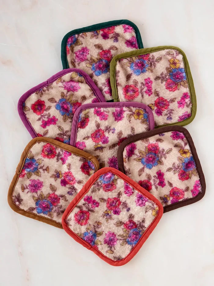 Makeup Removing Cloths Set - Folk Quilt Patchwork Cream-view 3