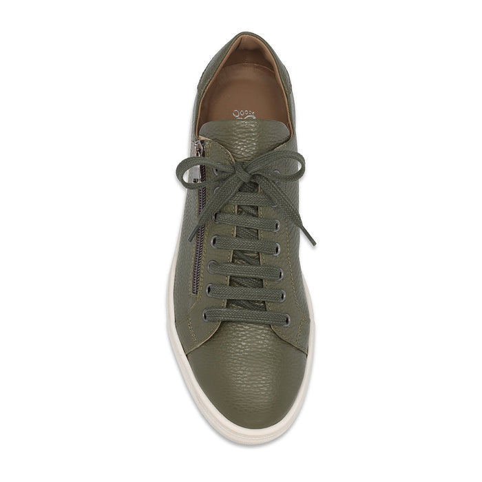 Stride: Khaki Leather | Men's Trainers for Plantar Fasciitis Shoes Sole Bliss