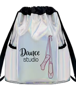 Metallic Dance Drawstring Backpack Girls