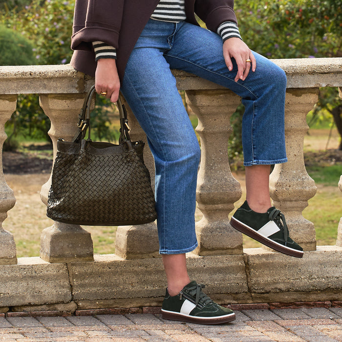 Metro: Forest Green Suede Shoes Sole Bliss