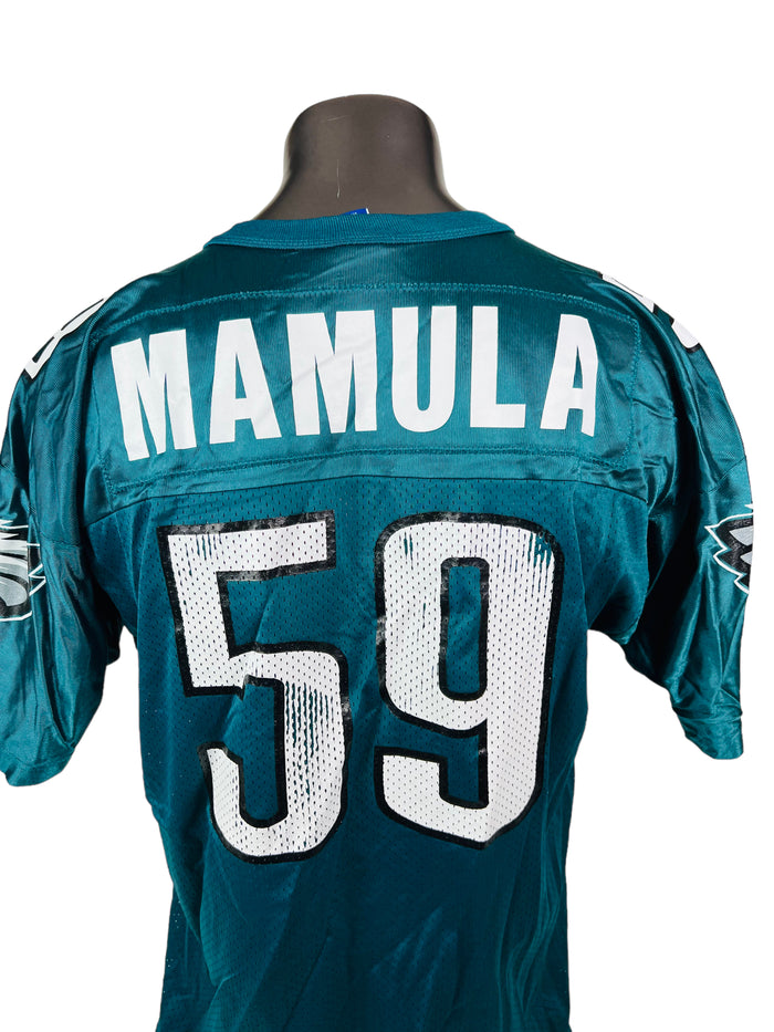 MIKE MAMULA PHILADELPHIA EAGLES VINTAGE 1990'S CHAMPION JERSEY ADULT 48