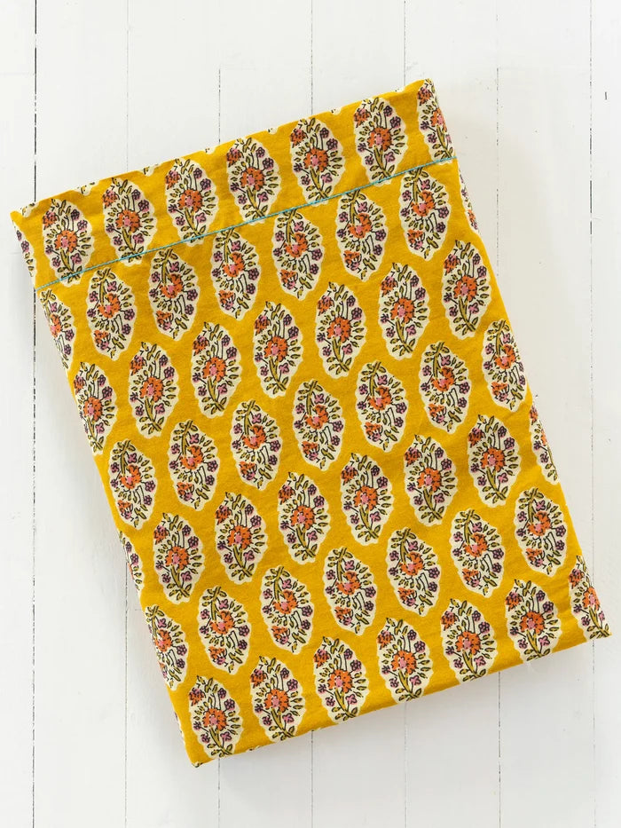Mix & Match Cotton Flat Sheet - Golden Marigold-view 1
