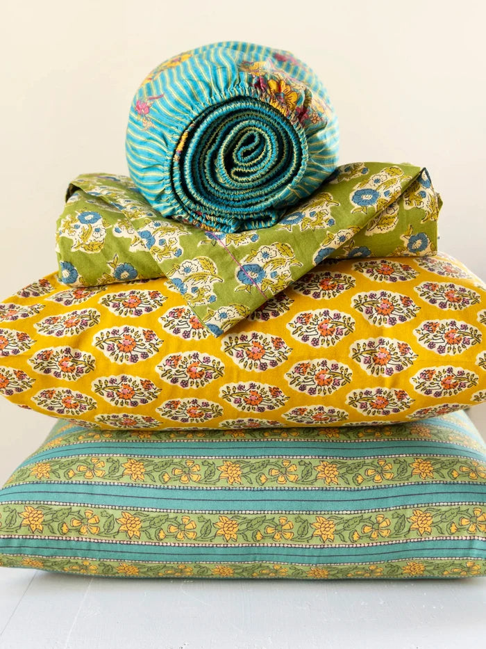 Mix & Match Cotton Flat Sheet - Golden Marigold-view 3