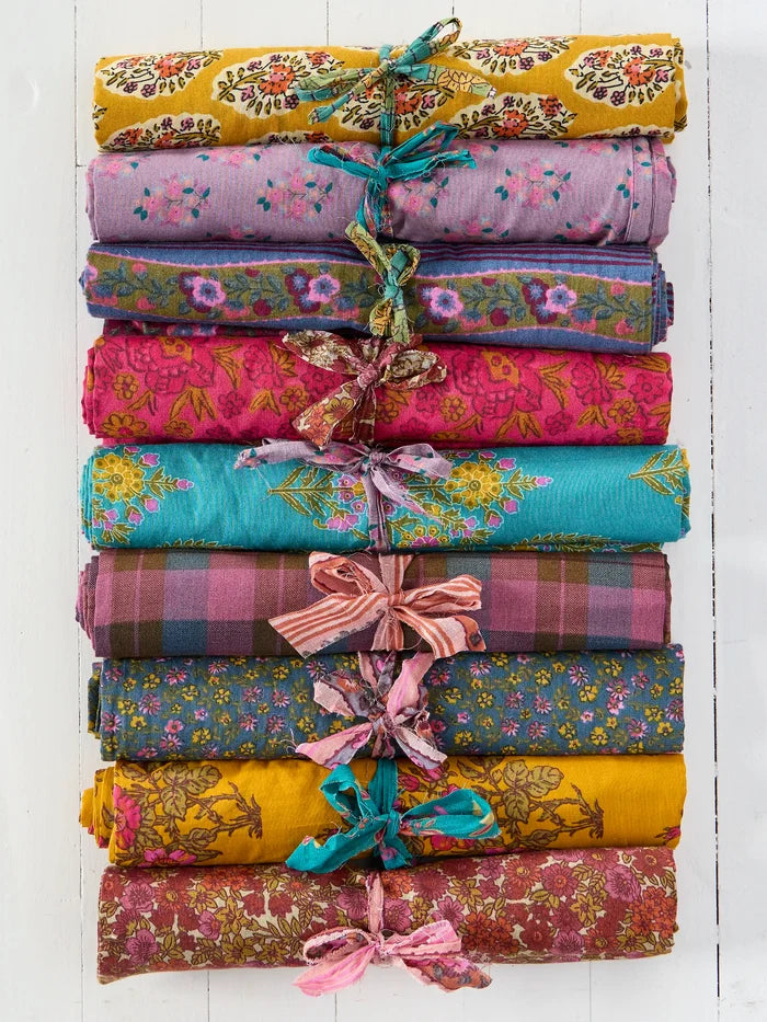 Mix & Match Cotton Pillowcase, Single - Garden Block Stamp Gold-view 5