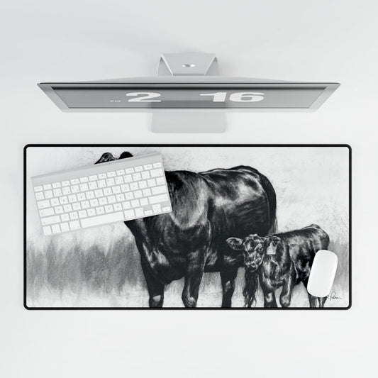 "Momma Cow and Calf" Mouse Pad