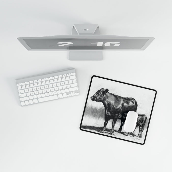 "Momma Cow and Calf" Mouse Pad