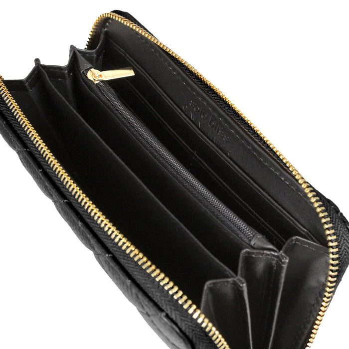 Monaco: Black Leather Bags Sole Bliss
