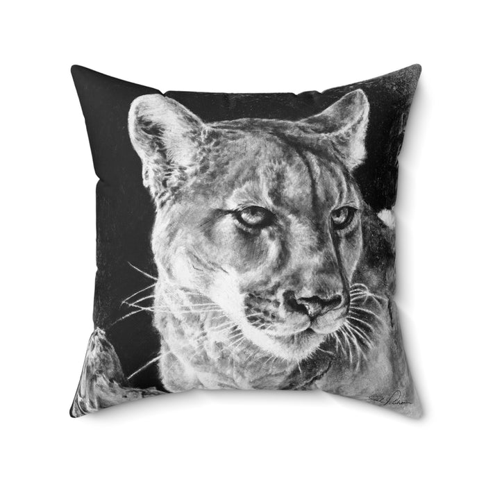 "Mountain Lion" Square Pillow.
