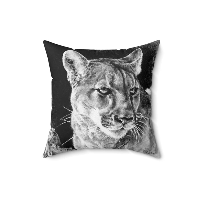 "Mountain Lion" Square Pillow.