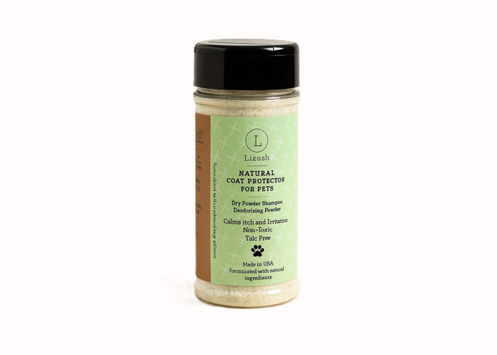 Natural Coat Protector - Eco-friendly grooming powder bottle for pets | Lizush