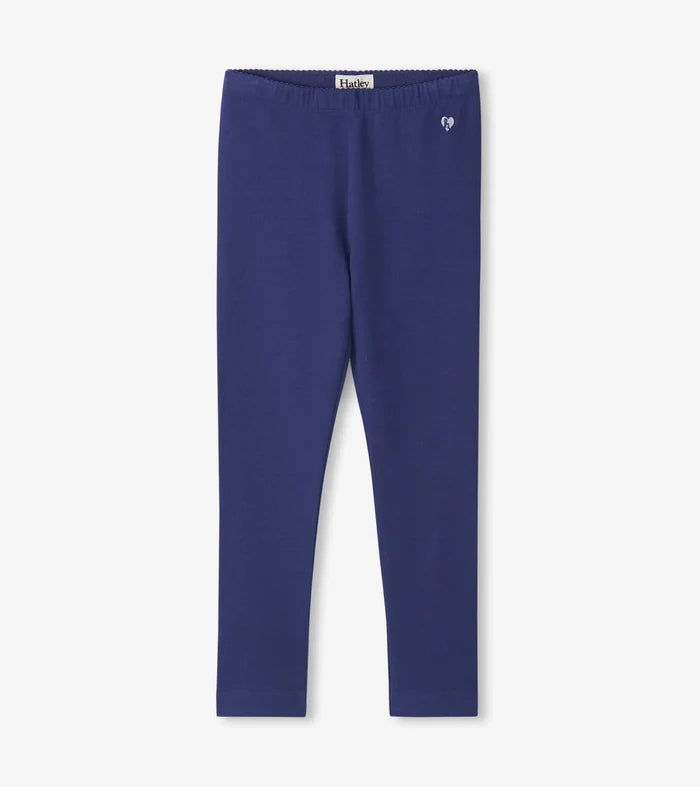 Navy Full Length Leggings