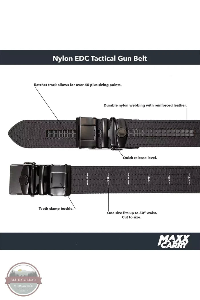 Maxx Carry NBEL Maxx Tactical Gun Belt Detail View