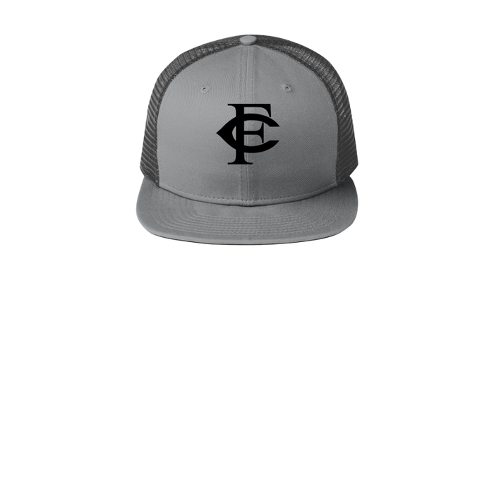 New Era Snapback Trucker Hat-Grey