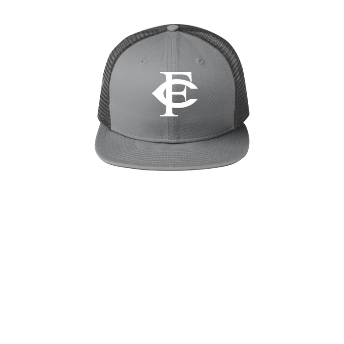 New Era Snapback Trucker Hat-Grey