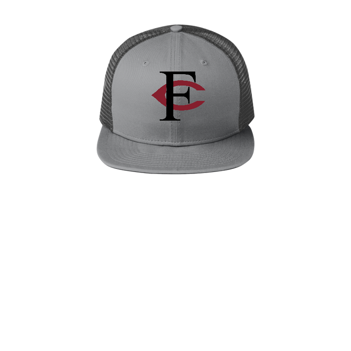 New Era Snapback Trucker Hat-Grey