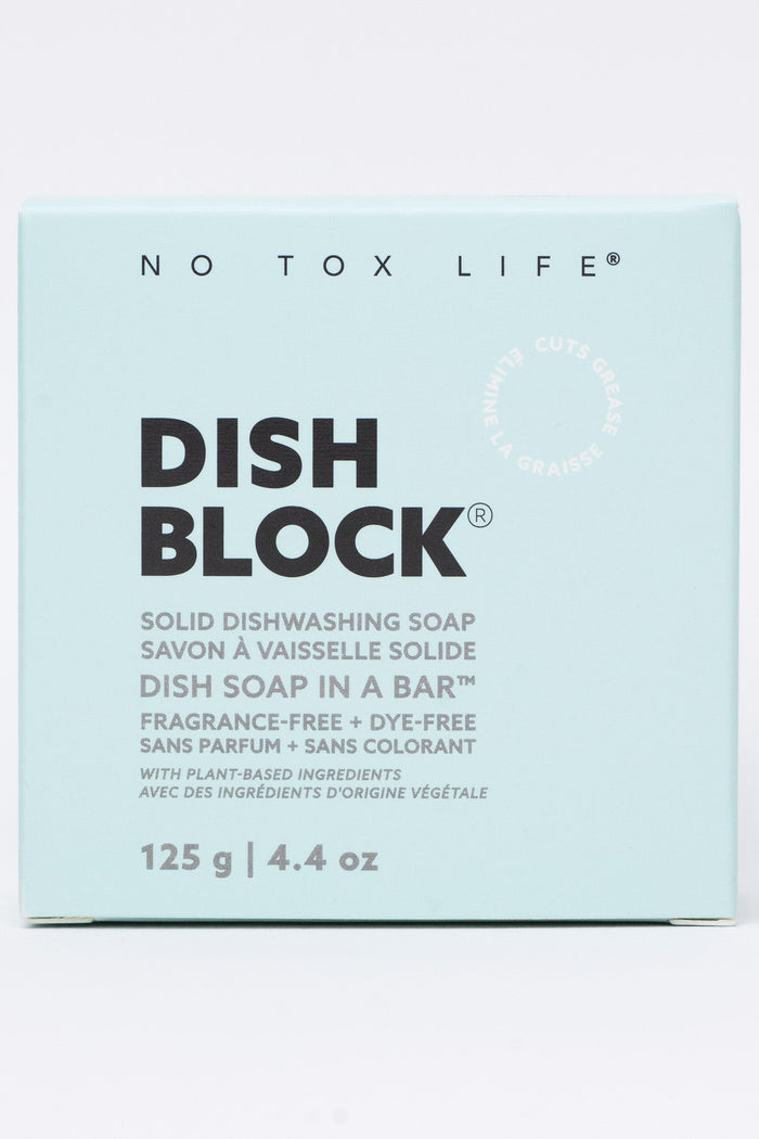 No Tox Life | Dish Block Solid Dish Soap - Fragrance-Free (4.4 oz) - NO TOX LIFE - Living with Ivey