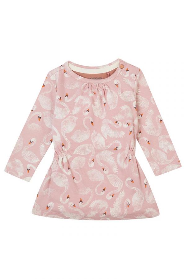 Noppies Long Sleeve Dress Frevent All-Over Print - Pale Mauve