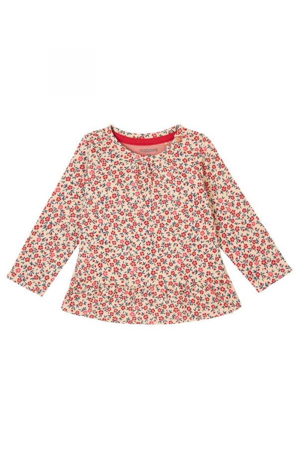 Noppies Long Sleeve Tee Fisme Allove Print - Appleblossom