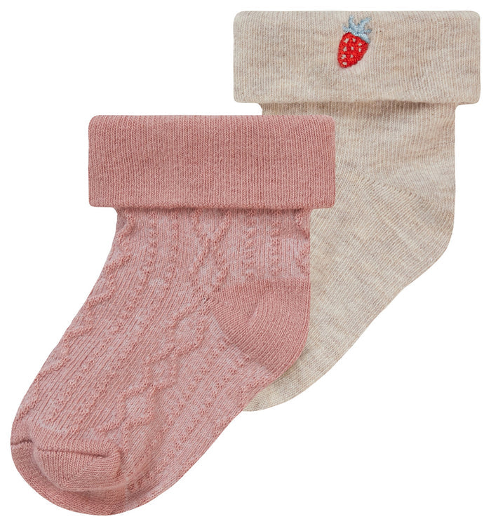 Noppies Norfolk socks (2 pairs) - Rose Dawn