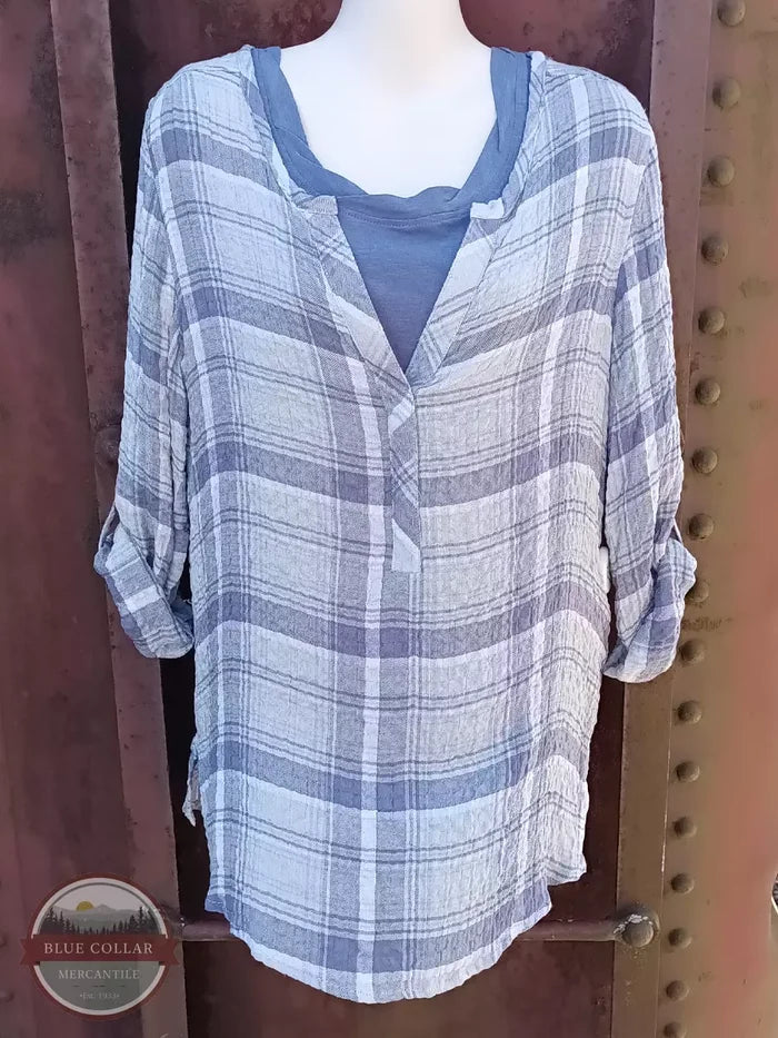 North River NRL1338 Twisted Scoop Neck Tank Top Wild Wind Outfit View