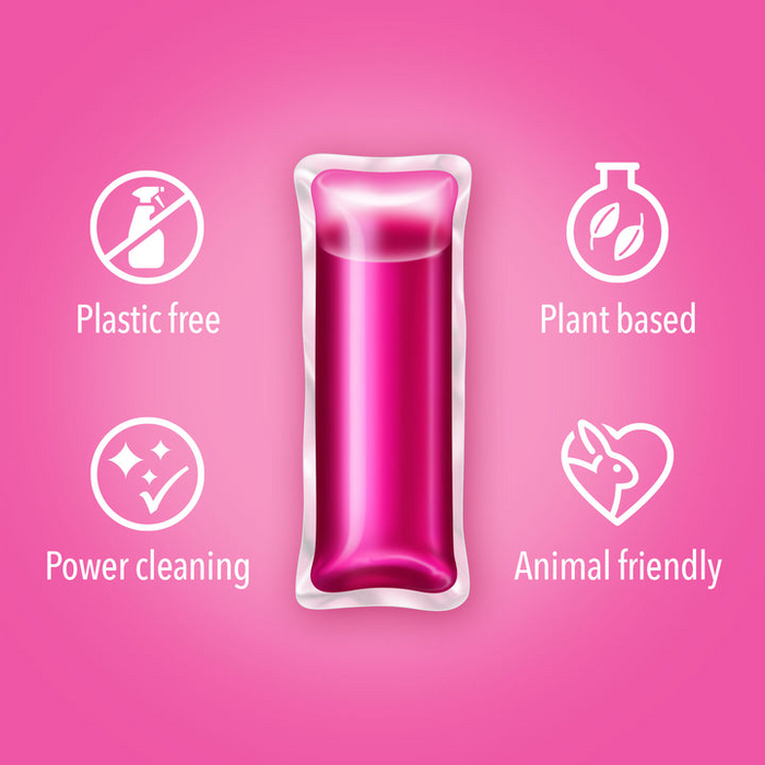 Plant based and plastic free strong disinfectant cleaner