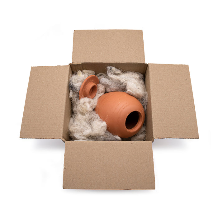 300ml watering spike in box full of useful Sheep wool.