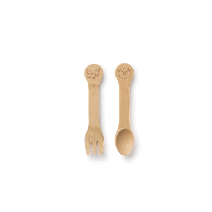 bambu Oraganic Bamboo Kid's Fork & Spoon (18M+)