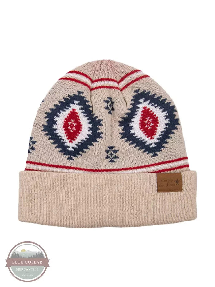 Simply Southern PP-0322-SIMPLY-BEANIE Soft Beanie Tribe Front View