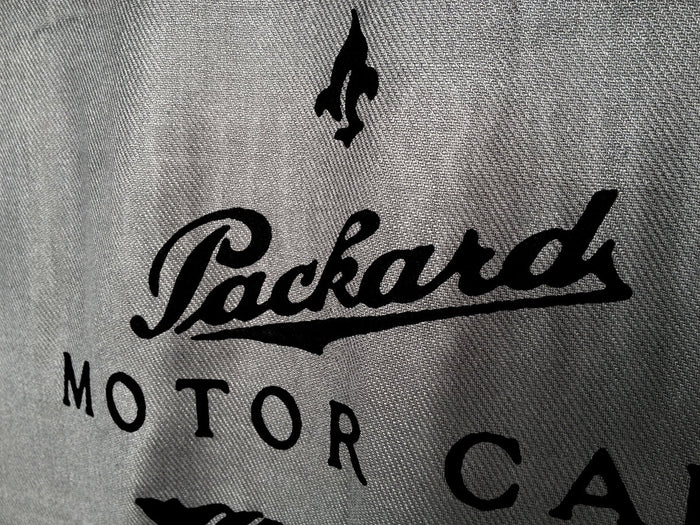 Black ink on dove grey pashmina.