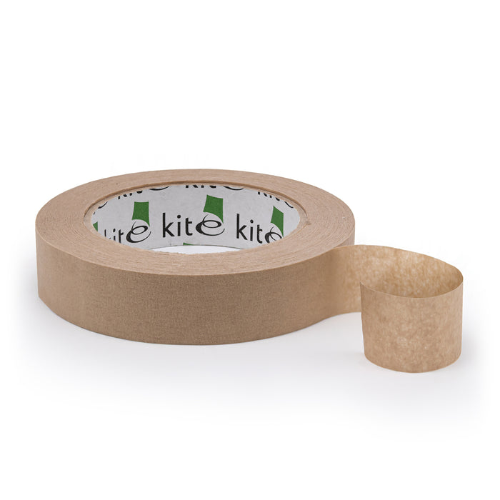 Eco-friendly paper kraft tape in 50m roll.