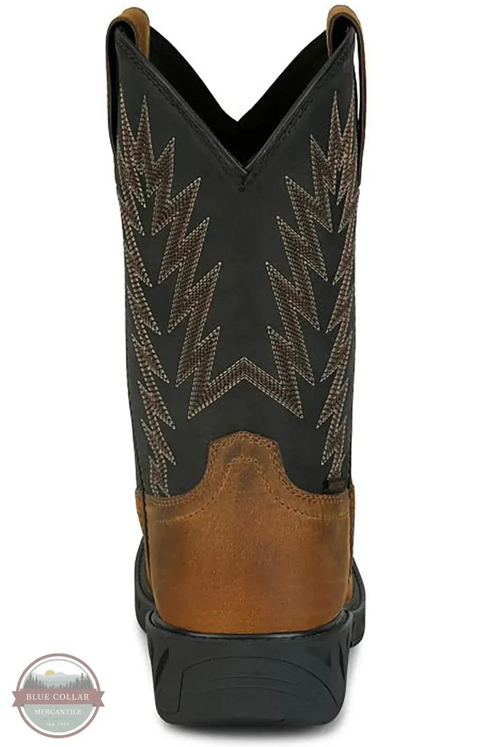 Justin PD4073 Taskmaker 11" Waterproof Steel Toe back heel view