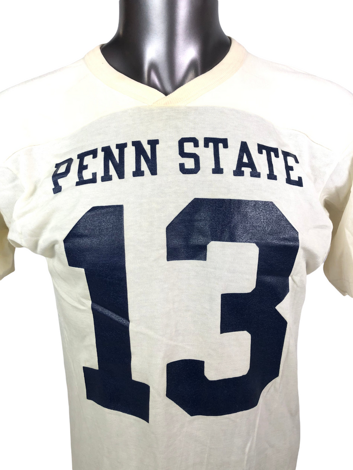 PENN STATE UNIVERSITY VINTAGE 1980'S FOOTBALL #13 CHAMPION JERSEY
