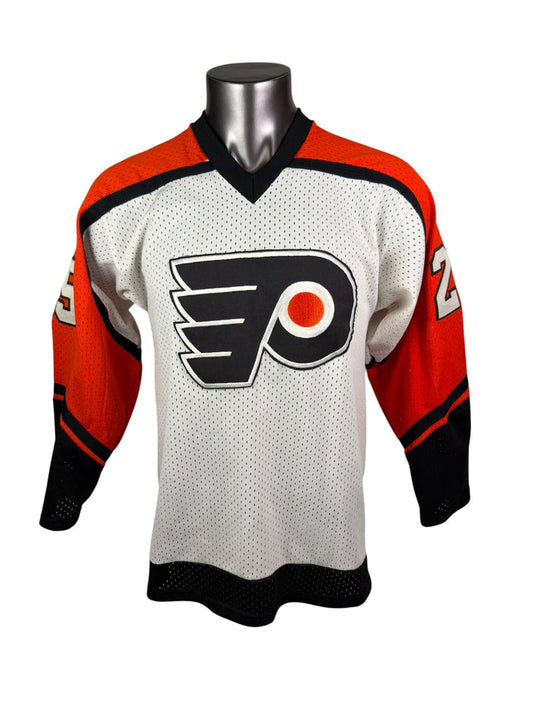PETER ZEZEL PHILADELPHIA FLYERS VINTAGE 1980'S AUTHENTIC CCM JERSEY ADULT MEDIUM