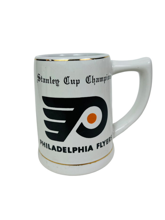 PHILADELPHIA FLYERS VINTAGE 1973-74 STANLEY CUP CHAMPIONS CERAMIC BEER STEIN MUG